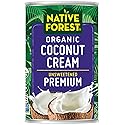Native Forest Organic Unsweetened Premium Coconut Cream - Heavy Cream, Dairy Substitute, Dairy Free, Non-GMO, USDA Organic - 5.4 Fl Oz (Pack of 12)