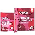 OAKA Protein Gummies (6 pack), 20g Protein, 85 Calories, Sugar Free Candy Snack, Mixed Berries