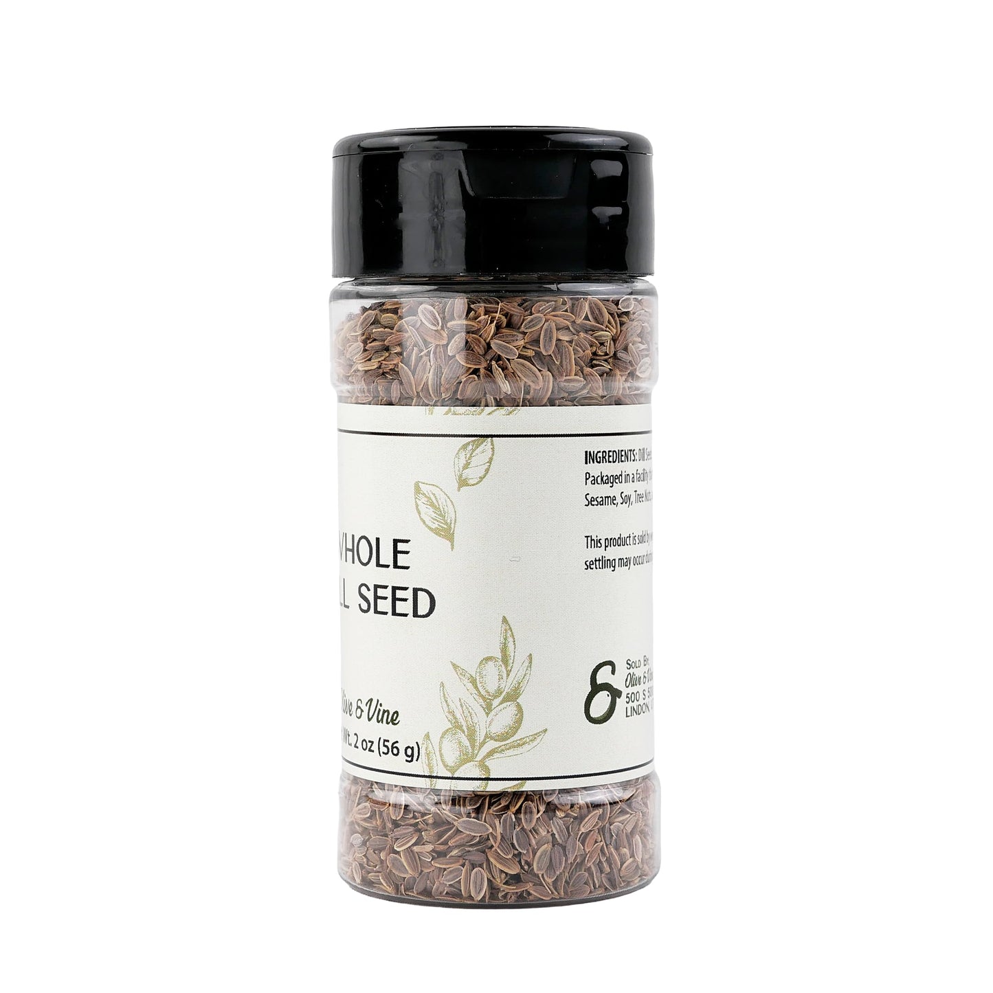 Olive & Vine Whole Dill Seed, Aromatic Flavor, For Pickling & Cooking, Rich Tradition, Authentic Taste, For Global Recipes (2 Ounce)