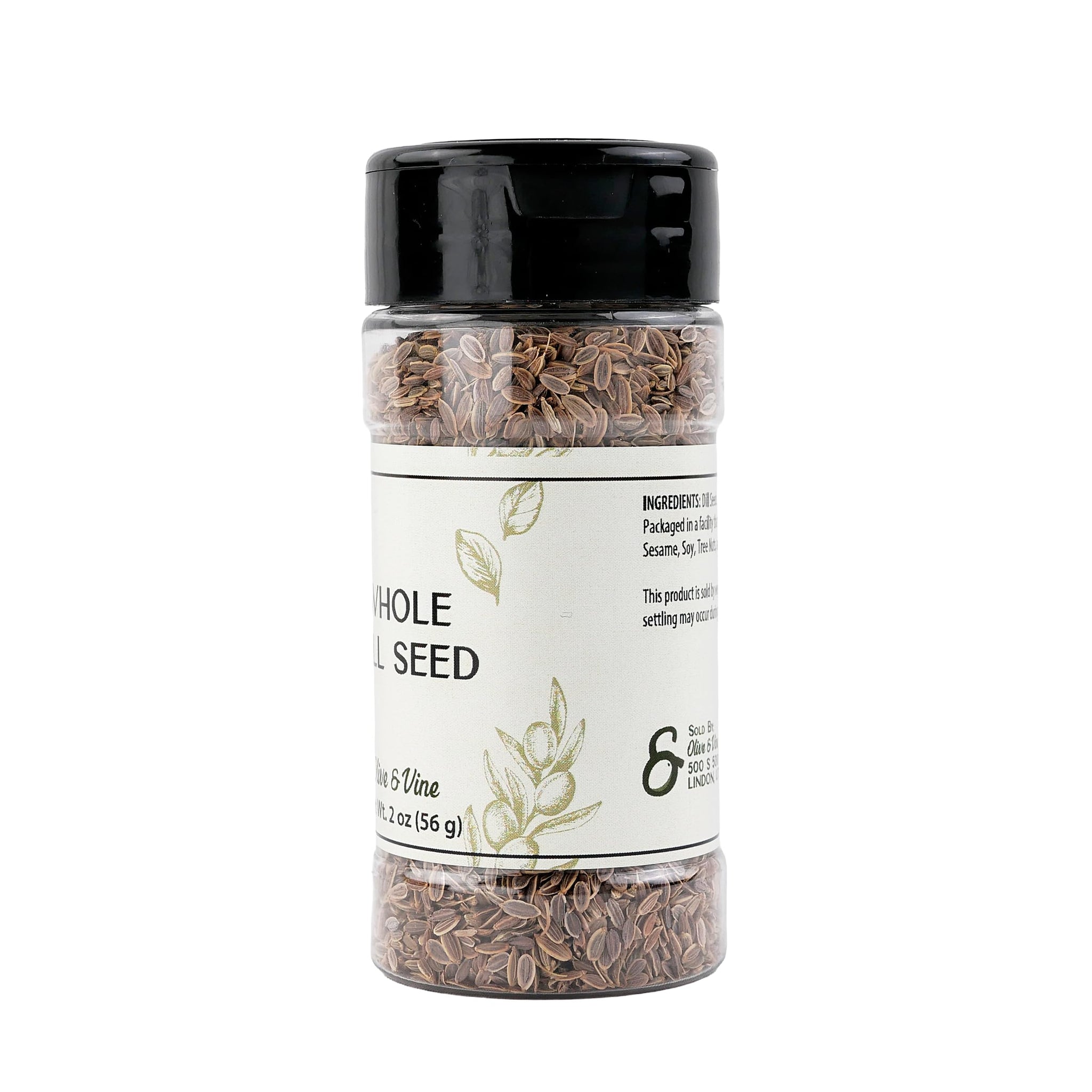 Olive & Vine Whole Dill Seed, Aromatic Flavor, For Pickling & Cooking, Rich Tradition, Authentic Taste, For Global Recipes (2 Ounce)