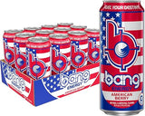 Bang Energy American Berry, Sugar-Free Energy Drink, 16-Ounce (Pack of 12)