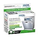 XROM Dishwasher Cleaner Tablets, Plant Based, Deep Clean and Descaler, Removes Odors & Hard Water Stains, 6 Treatments.