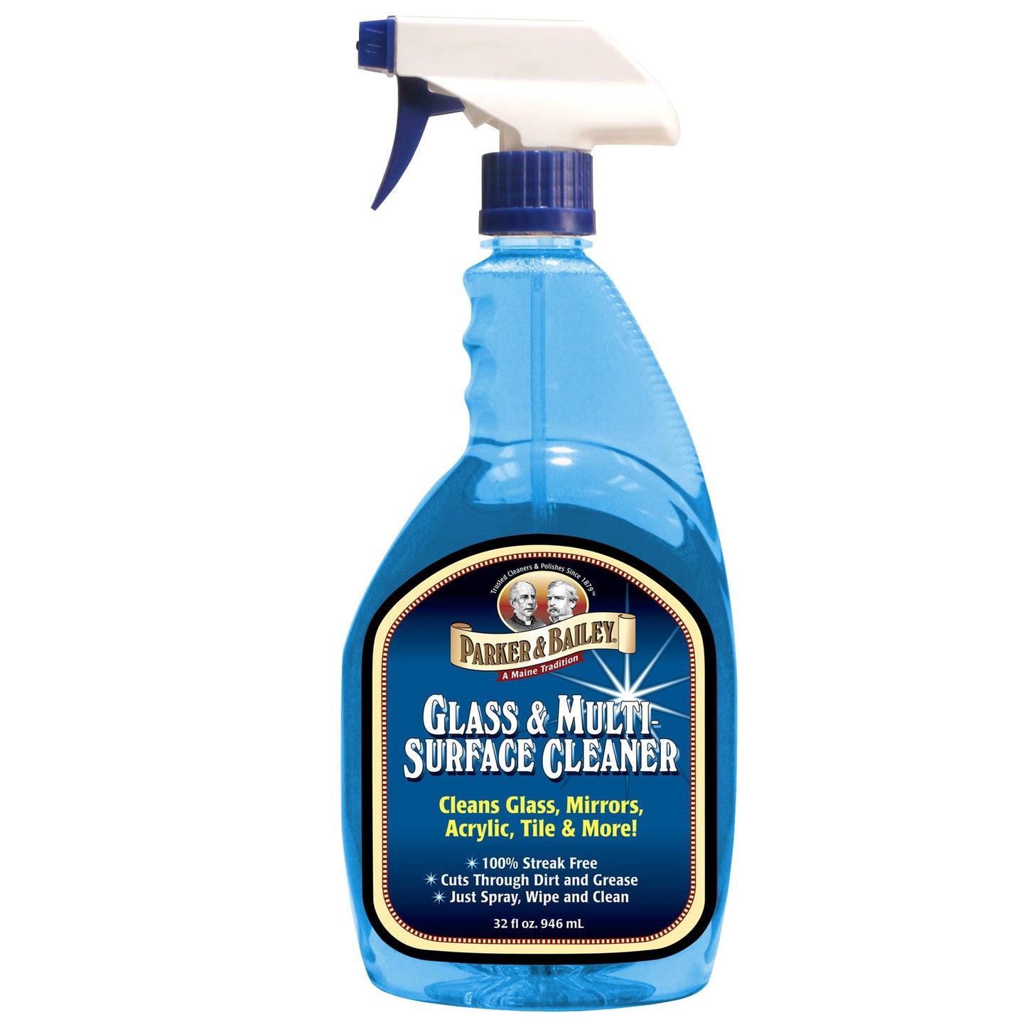 Parker & Bailey Glass & Multi-Surface Cleaner - Glass Cleaner Spray Multi Surface Cleaner Cleaning Spray Mirror Cleaner Tile Cleaner Bathroom Cleaner