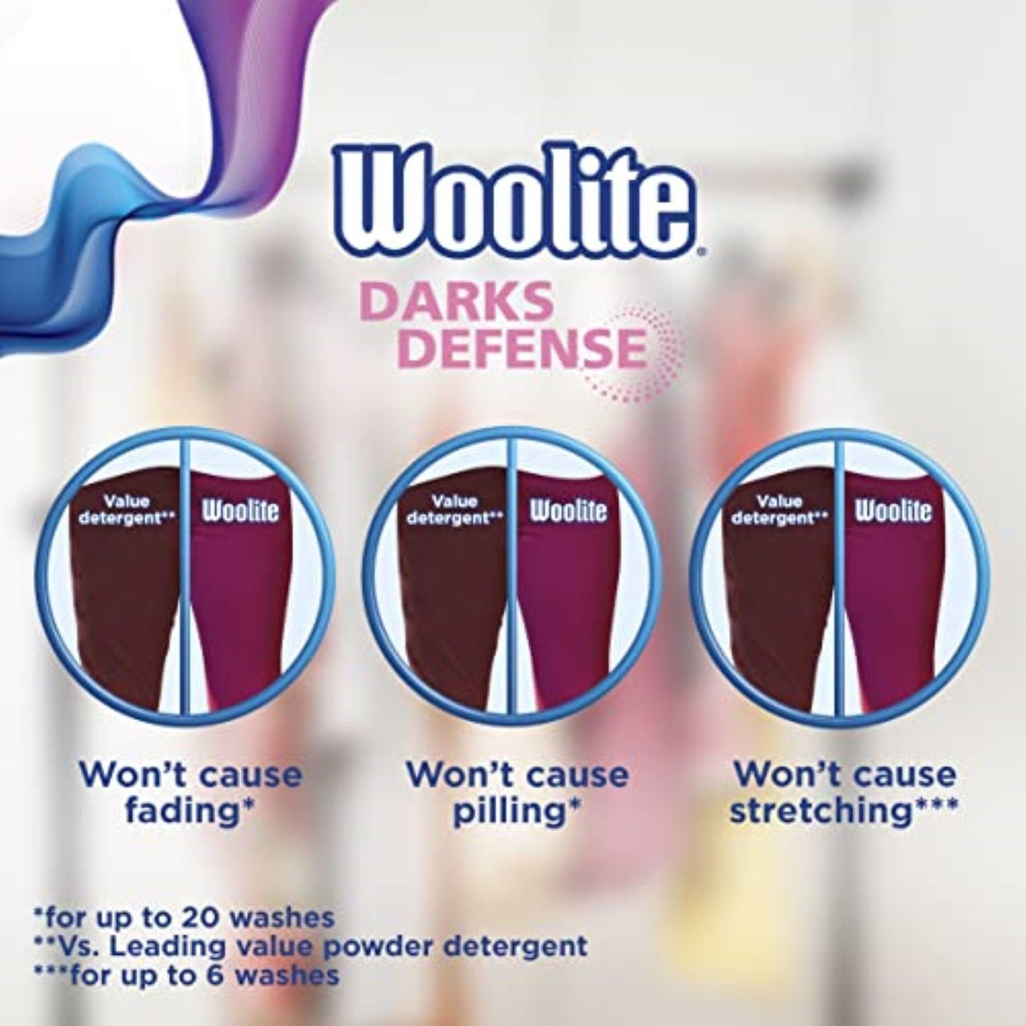 Woolite Darks Defense Liquid Laundry Detergent - 66 Loads, Moonlight Breeze Scent, 100 Fl Oz