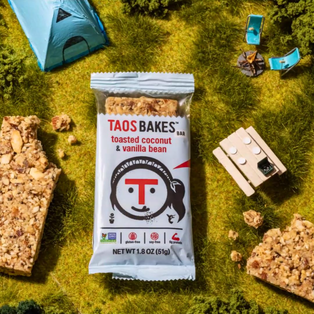TAOS BAKES Toasted Coconut & Vanilla Bean Snack Bar, 1.8 OZ