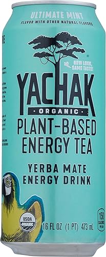 Yachak Organic Organic Ultimate Mint Yerba Mate Energy Drink, 16 FZ