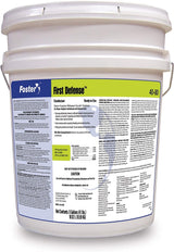 Foster First Defense 40-80 Disinfectant Cleaner. For Home, Hospital, Institutional and Industrial Use. Deodorizes and Cleanses Most Surfaces. 5 GL