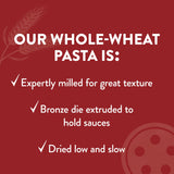 DeLallo Whole Wheat Penne Pasta, 1 Pound Bag, (7 Pack), 100% Certified Organic, Made in Italy, Whole Grain, Bronze Cut, Made with Only Durum Wheat