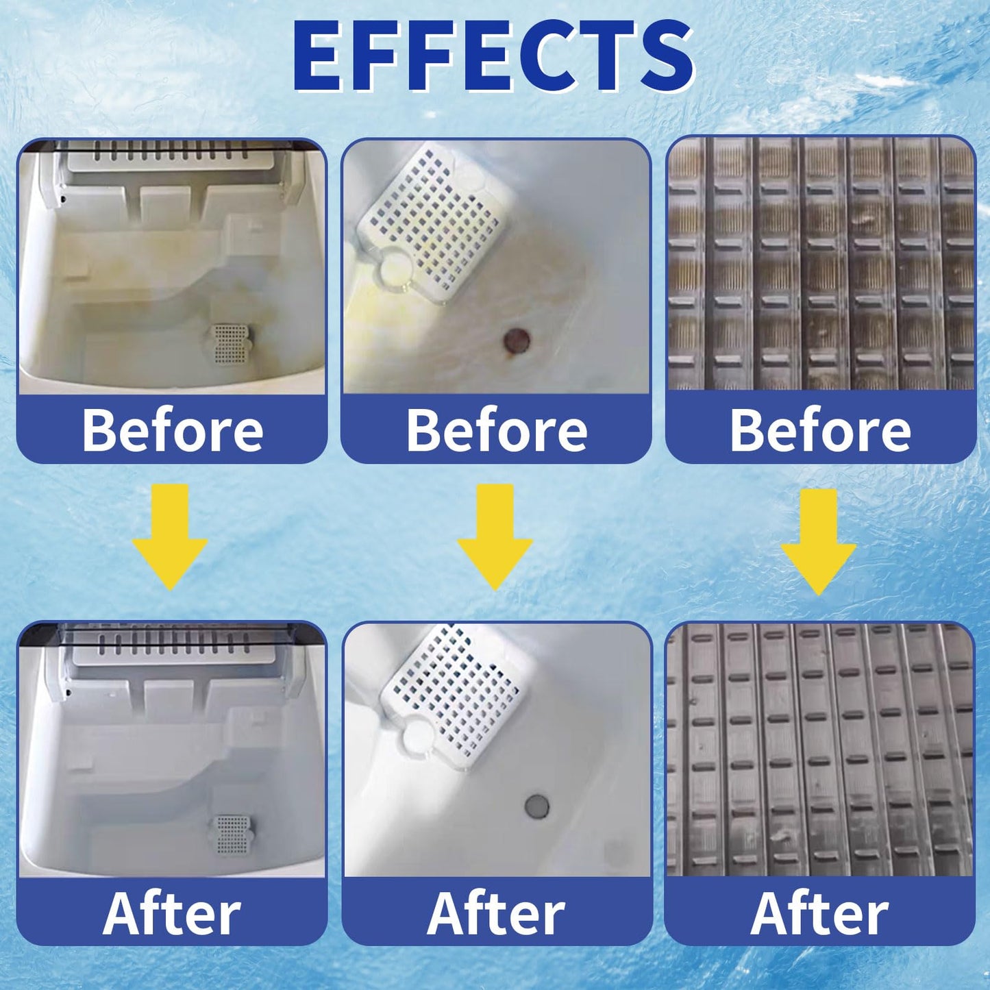 STREALE Ice Machine Cleaner Maker and Descaler - 24 Ice Maker Cleaner Tablets Compatible with All Major Brands, Nickel Safe Descaler Countertop