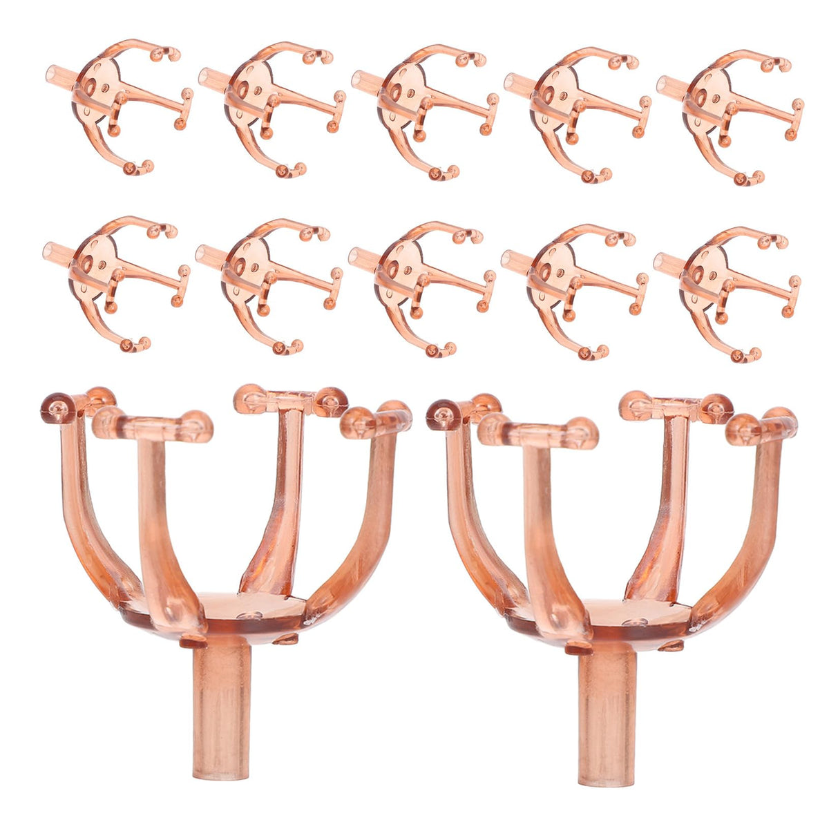 Zerodeko 50pcs Chocolate Holder for Bouquet Plastic Wrapper Candy Packaging Case for Flowers for Weddings Birthdays and Chocolate Arrangements