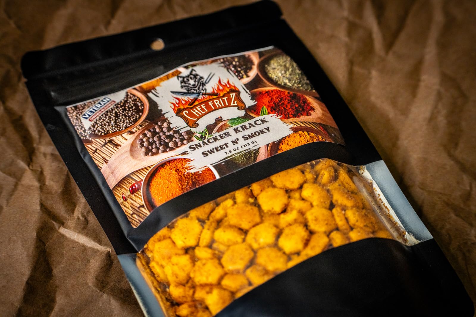 Chef Fritz Snacker Krack Oyster Crackers: Sweet N' Smoky