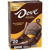 DOVE PROMISES Chocolate Large Promises, Milk Chocolate Caramel Candy, 2.75oz Bars (Candy Bulk Pack of 20)