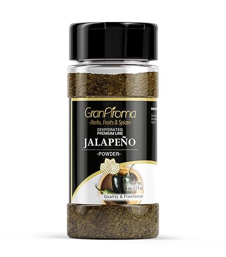 GranAroma Jalapeno Powder, 4 oz, Mexican Cuisine, Hot & Spicy