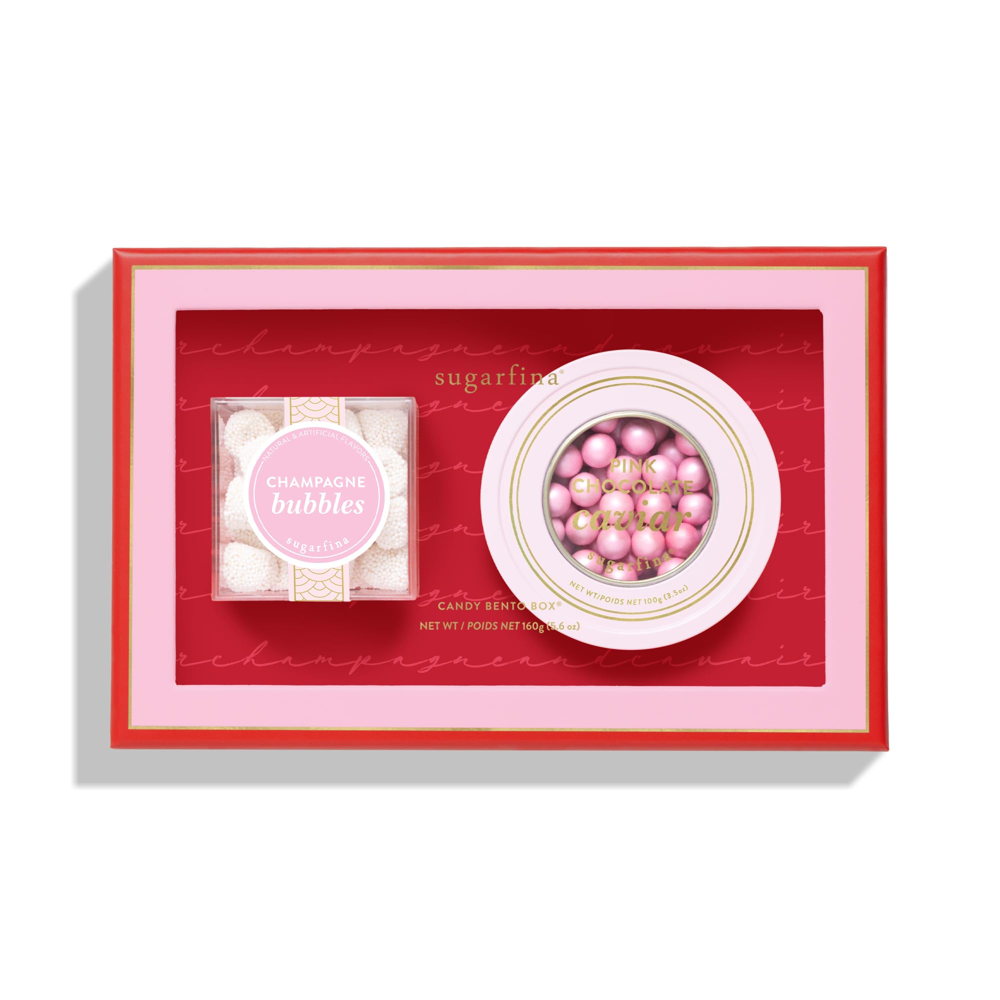 Sugarfina Champagne & Caviar 2 Piece Candy Bento Box