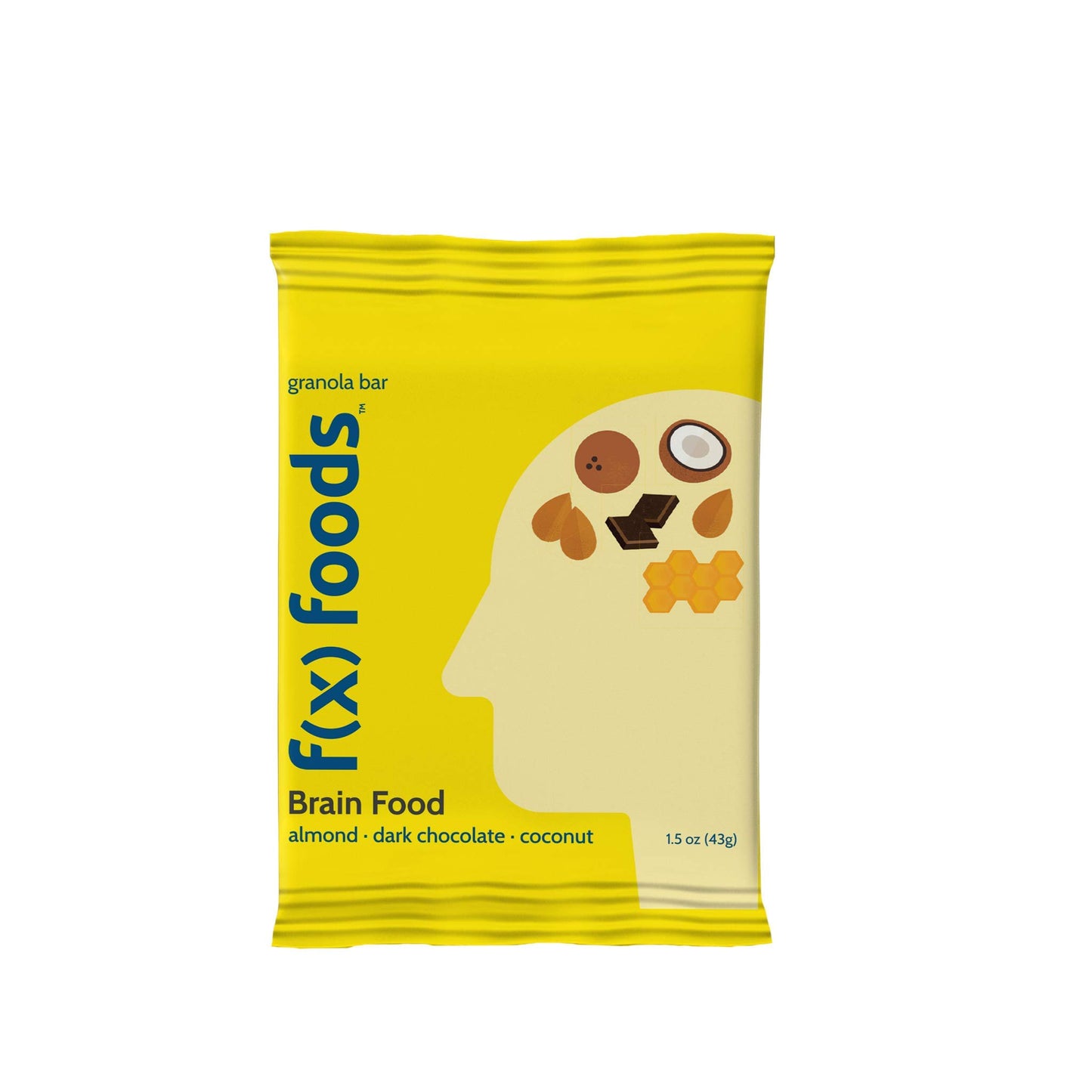 f(x) foods - Function Foods - Brain Food Bar - Granola Bar - Gluten Free - 11 Wholesome Ingredients - No Artificial Preservatives, Sweeteners or Dyes