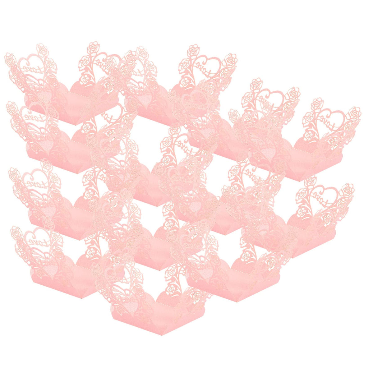 VANZACK 50pcs Chocolate Wrappers for Desserts Heart-shaped Design Elegant Candy Packaging for Weddings Showers and Parties