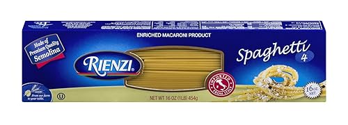 Rienzi Imported Italian Pasta, #4 Spaghetti, 16 Ounce Box