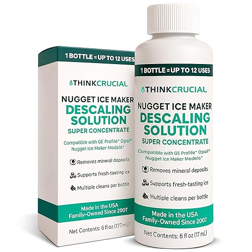 Think Crucial Up to 15 cleans SUPER Concentrate for GE Profile Opal® Ice Maker Descaler - 6 oz - Clean Mode Ready - Unscented, Hot-Water Mix