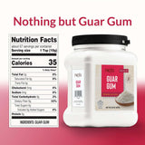 Roots Circle Premium Guar Gum Powder - Plant-Based Thickener & Binder for Baking, Sauces & Cold Desserts - Gluten-Free, Vegan, Keto Friendly - Kosher