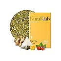 Kura Klub Yerba Mate Energy Glow Tea - Premium Energy Herbal Tea with Guarana, Ginger & Peppermint for Digestion, Gut Health & Satiety - Jitter-Free
