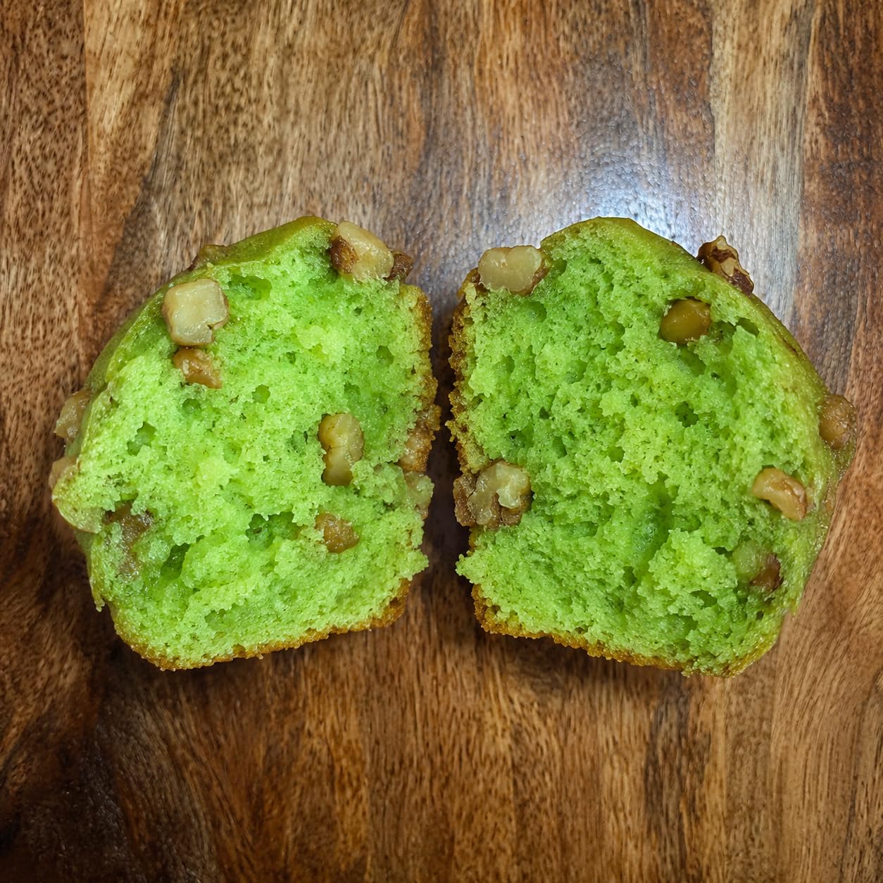 Pistachio Walnut Muffins, Soft Moist Bakery Breakfast Snack, 4 Count, 14 oz - JO BAKES