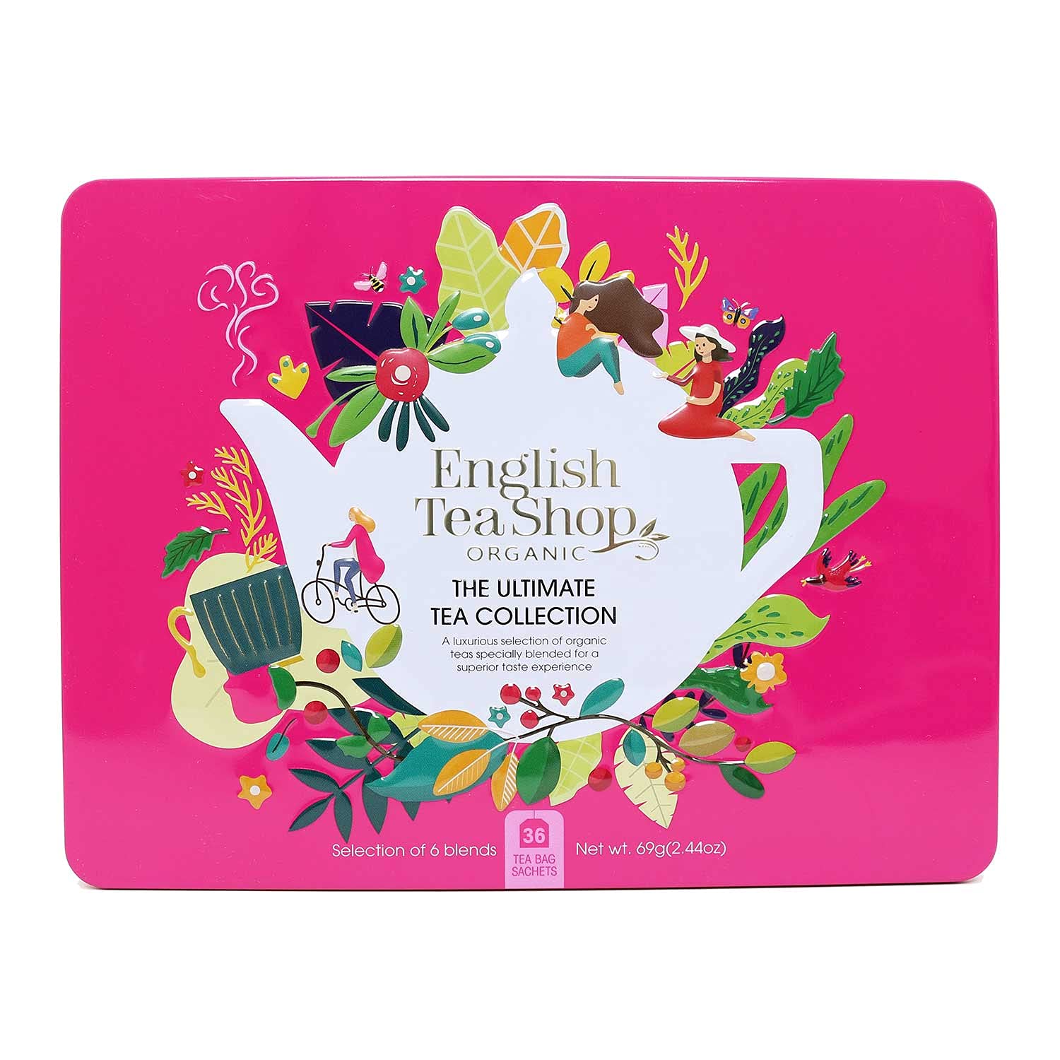 English Tea Shop - Ultimate Tea Collection- Gift Tin - 36 Tea Bag Sachets, 69g