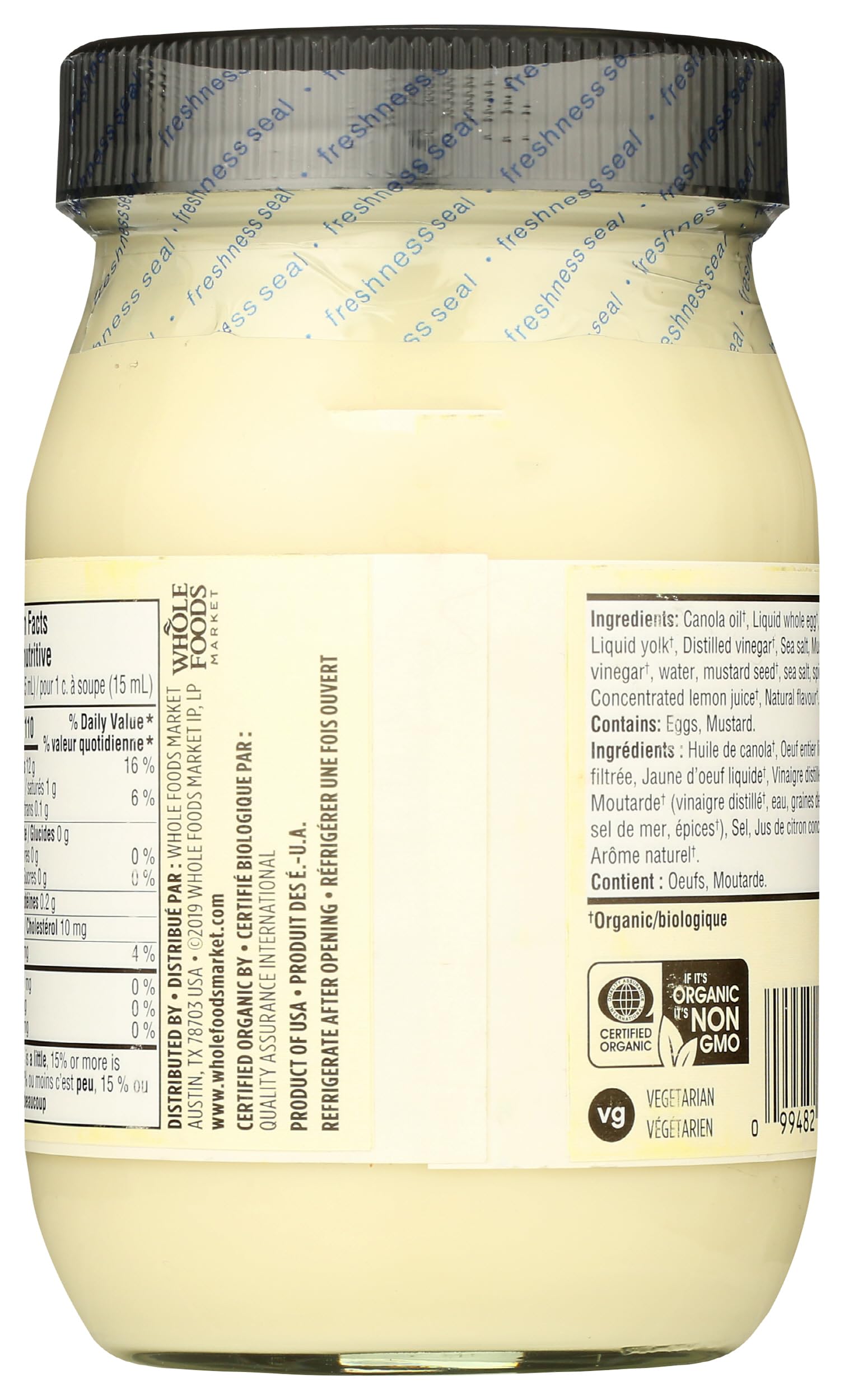 365 by Whole Foods Market, Organic Mayonnaise, 16 Fl Oz