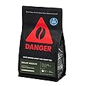 Danger Coffee by Dave Asprey, Remineralized, Mold Free & Lab Tested Swiss Water Decaf Whole Bean Coffee, Medium Roast, Decaffeinated 10.9 Ounce