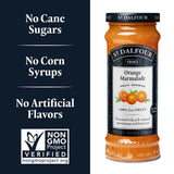St. Dalfour Orange Marmalade Fruit Spread - 10oz - 100% from Fruit, No Artificial Ingredients, Non-GMO, No Cane Sugars, All Natural