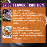 Patak’s Hot Curry Spice Paste - Hot Indian Cooking Paste with Freshly Ground Spices - Ideal for Chicken, Vegetables, and One-Pot Meals - Spicy Curry