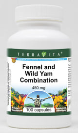 Fennel and Wild Yam Combination - 450 mg (100 Capsules, ZIN: 513401) - 3 Pack