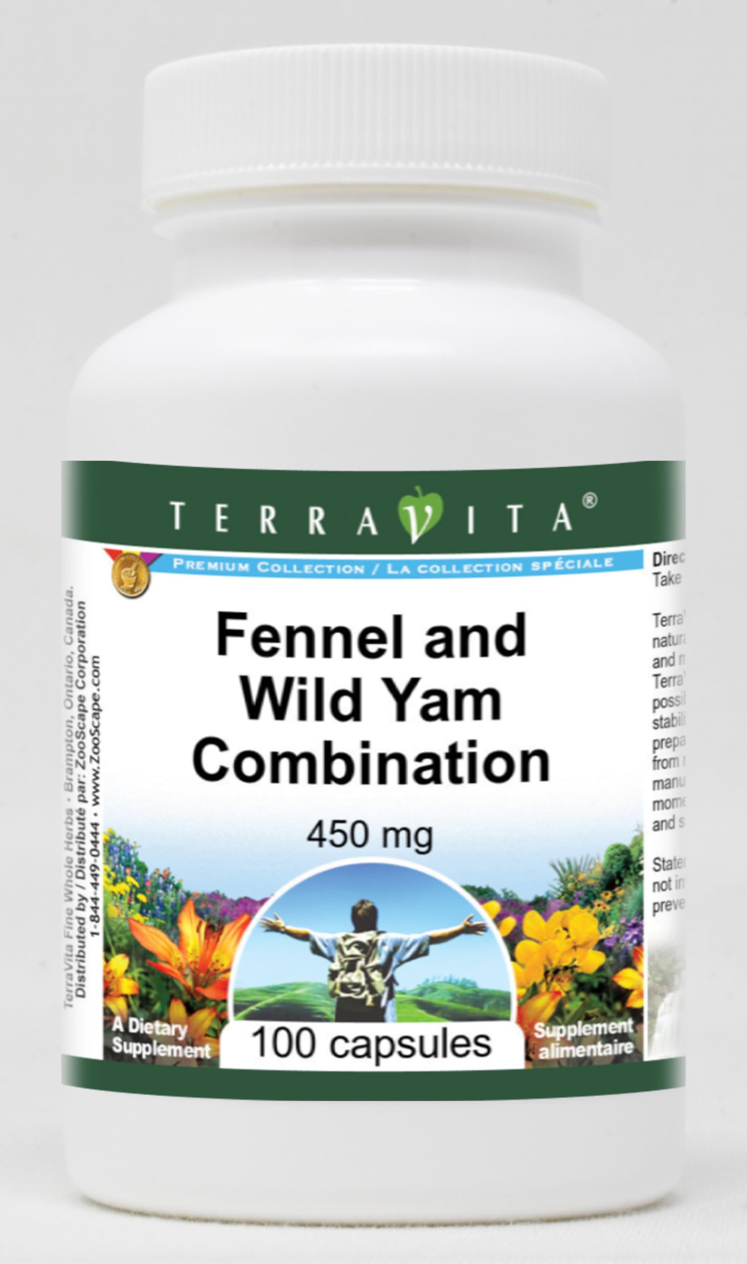 Fennel and Wild Yam Combination - 450 mg (100 Capsules, ZIN: 513401) - 3 Pack