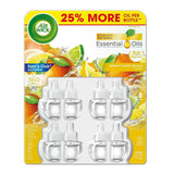 Air Wick Bright Citrus Splash Essential Scented Oils, 8 Refill Bottles