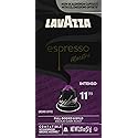 Lavazza Espresso Intenso Medium Dark Roast Arabica & Robusta Aluminum Capsules Compatible with Nespresso Original Machines, 10 Count, Intense