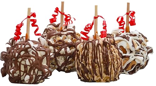 US Sweets Caramel Apples - Caramel Granny Smith Apples | Delicious Gift | Handmade in Small Batches | Guaranteed to Arrive Fresh (Milk Marshmallow