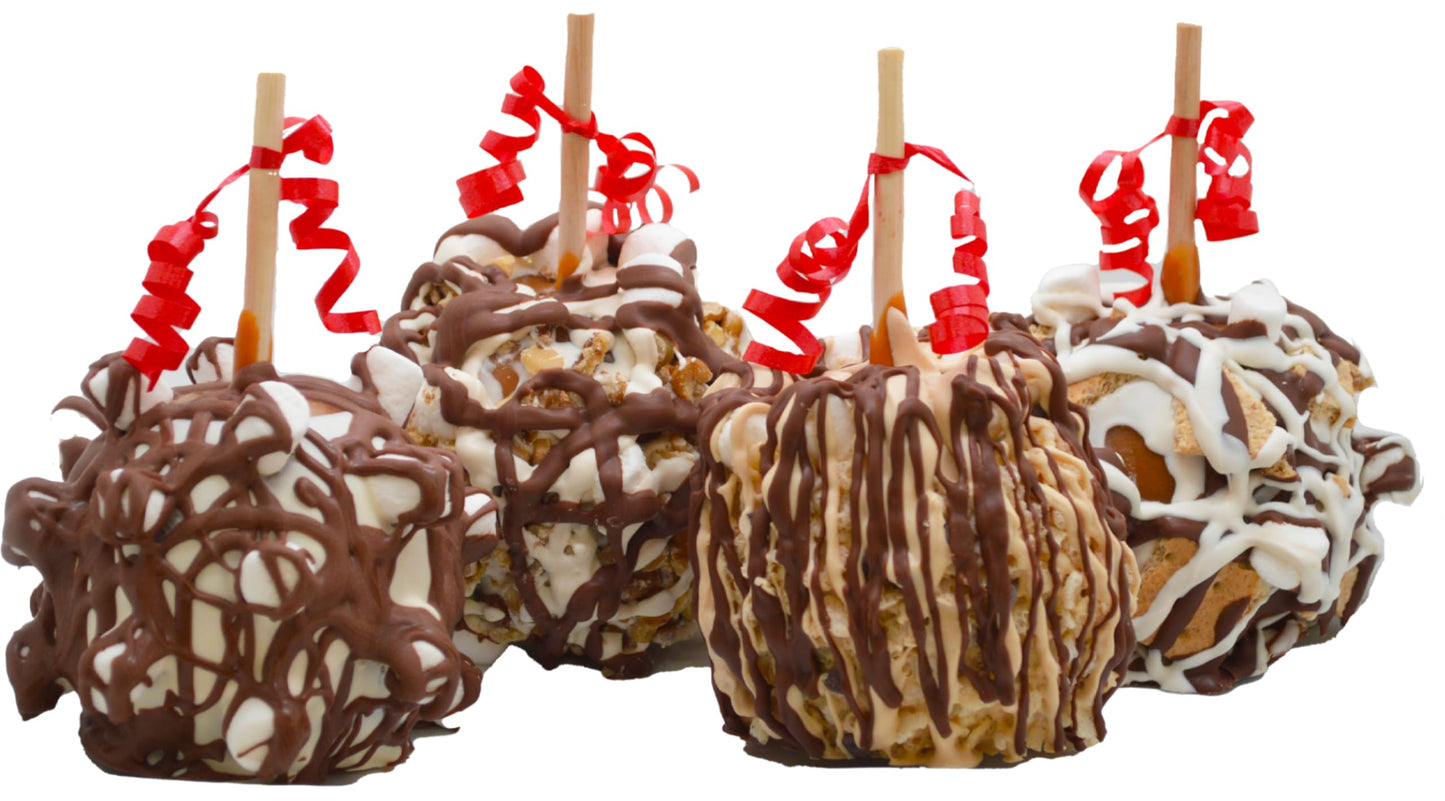 US Sweets Caramel Apples - Caramel Granny Smith Apples | Delicious Gift | Handmade in Small Batches | Guaranteed to Arrive Fresh (Milk Marshmallow