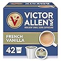 Victor Allen's Coffee French Vanilla Flavored Cappuccino Mix, 42 Count, Single Serve K-Cup Pods for Keurig K-Cup Brewers