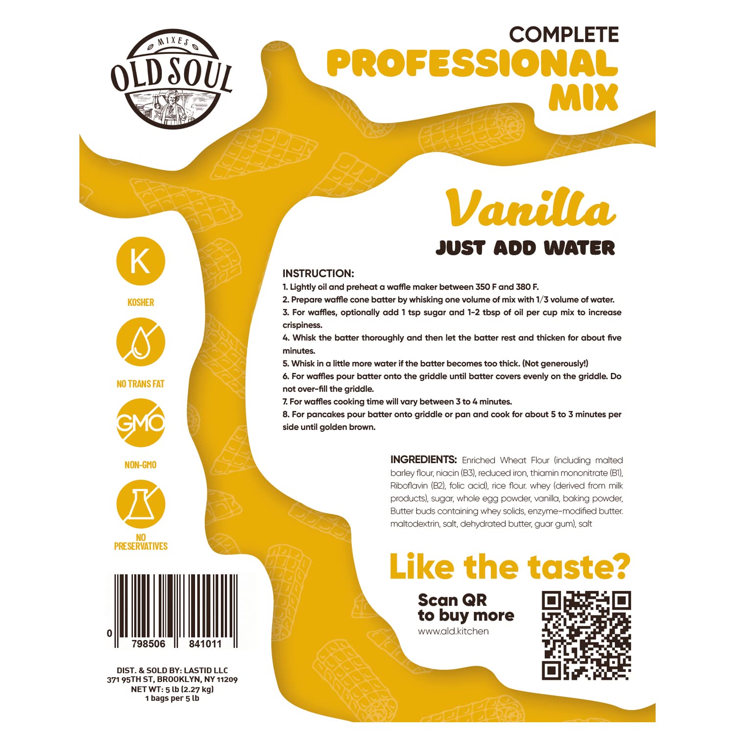 ALDKitchen Baking Mix | Dough Mix | Nut Free | Soy Free (Vanilla, 10 Lbs (pack of 2 pcs))