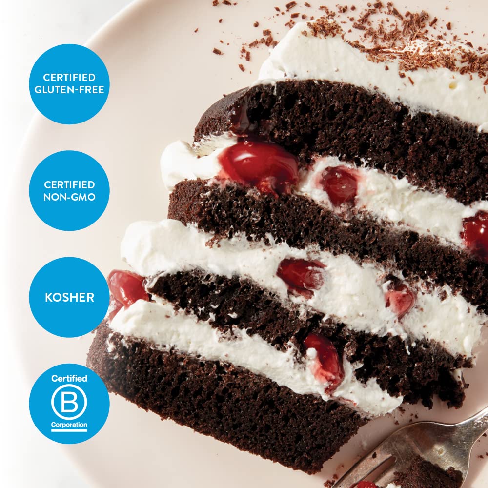 King Arthur Gluten Free Chocolate Cake Mix: Rich, Moist, and Delicious Dessert for Birthdays and Special Occasions - Non-GMO, Kosher, Non-Dairy Baking Mix (22 oz)