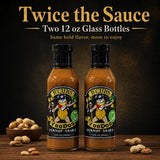 B'Cubs® Voodoo Peanut Sauce MILD, Bold, Nutty, Sweet with a Touch of Spice, Versatile Dip, Drizzle, Marinade & Stir Fry, 2 Pack (2 x 12oz Glass