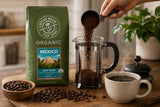 Organic Mexican Coffee Beans - Dark Roast Whole Bean Arabica - 32oz Premium Single Origin - Smoky Aroma & Dark Chocolate Notes - Gourmet Coffee