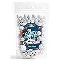 White Candy Coated Milk Chocolate, 10 oz Bag, Crunchy Chocolate Bites, Sweet Snack Treats for Parties, Desserts, Candy Buffet, Movie Nights, Holiday