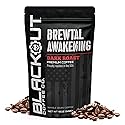 Blackout Coffee Brewtal Awakening Whole Bean Coffee - Dark Roast, High Caffeine, Bold & Strong - Freshly Roasted 12oz Bag