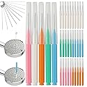 Shower Head Cleaning Brush for Small Hole, Multifunctional Shower Head Cleaner Tool Anti-Clogging Nozzle with Storage Boxes, Showerhead Cleaner Picks