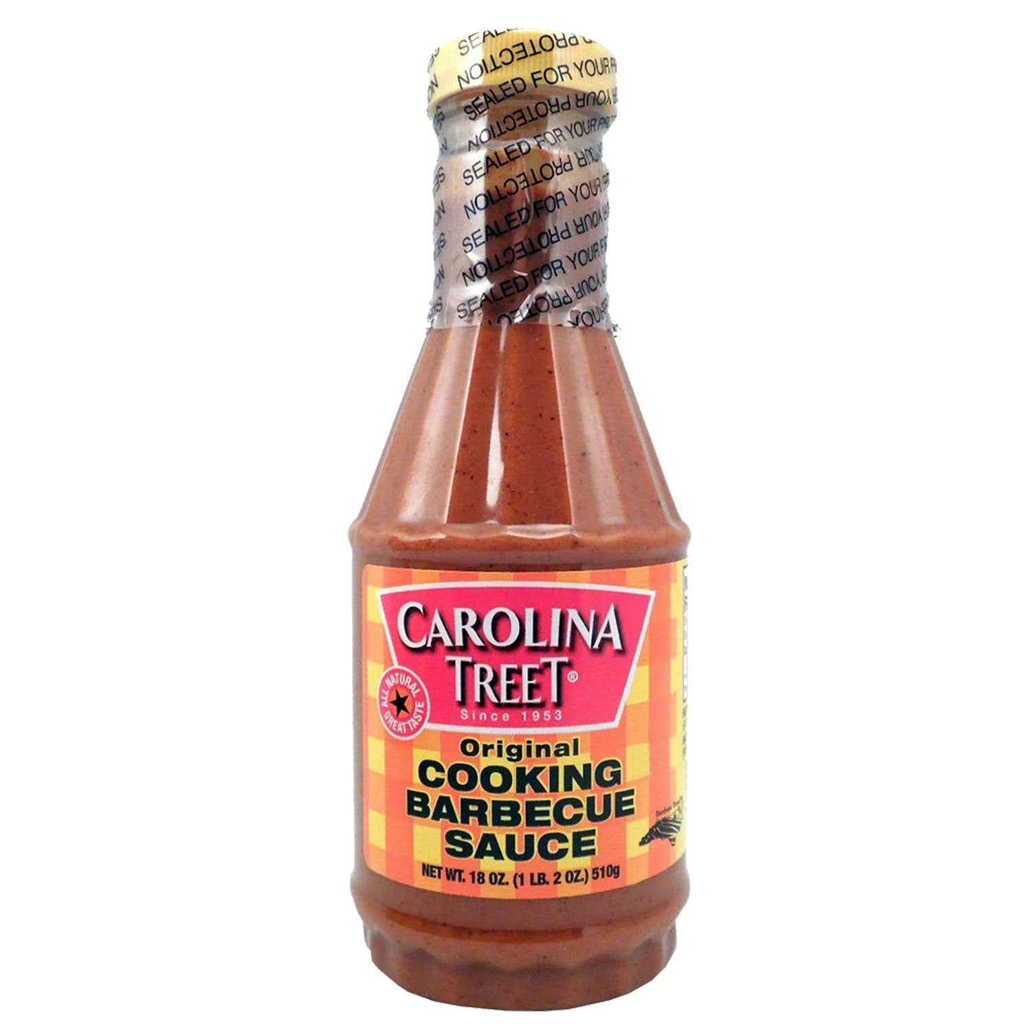 Carolina Treet Cooking Barbecue Sauce, Original Flavor, 18 Ounce - 6 Pack