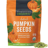Viva Naturals Organic Pumpkin Seeds, 2 lb (32 oz, 907 g) - Shelled, Unroasted, Unsalted, Non-GMO, Vegan, Good Source of Iron & Dietary Fiber, Perfect