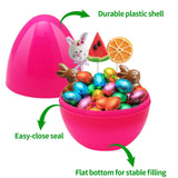 ZMCINER 12 PCS 6 Inch Jumbo Easter Eggs, Large Plastic Easter Eggs for Easter Basket Stuffers, Easter Party Favor, Classroom Prize