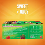 Twinings Green Tea with Pomegranate, Raspberry, & Strawberry Individually Wrapped Bags, 100 Count (Pack of 1), Caffeinated, Enjoy Hot or Iced, 100