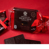 American Heritage Chocolate Bars - 57% Cacao Artisanal Dark Chocolate Bar with Hints of Vanilla, Orange and Cinnamon, 1.27oz Candy Bar/Tablet (Pack