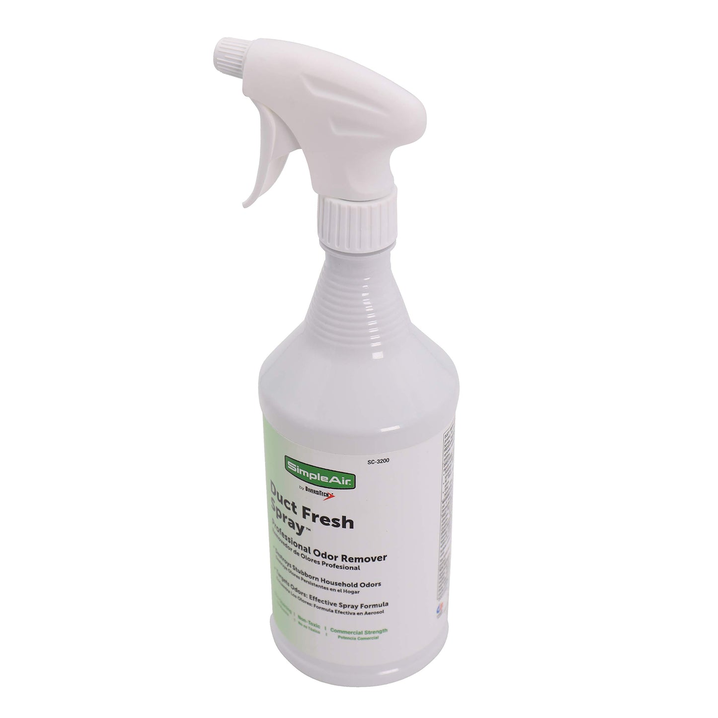 SimpleAir SC-3200 Duct Fresh Spray Air Freshener, Deodorizer, Professional HVAC Odor Remover for House, Automotive, 32 fl oz, Clear